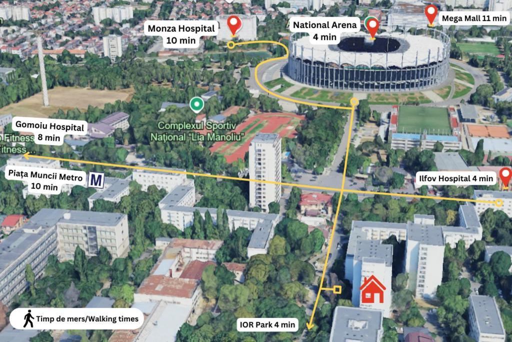 Premium Studio Next To National Arena & Park บูคาเรสต์ ภายนอก รูปภาพ